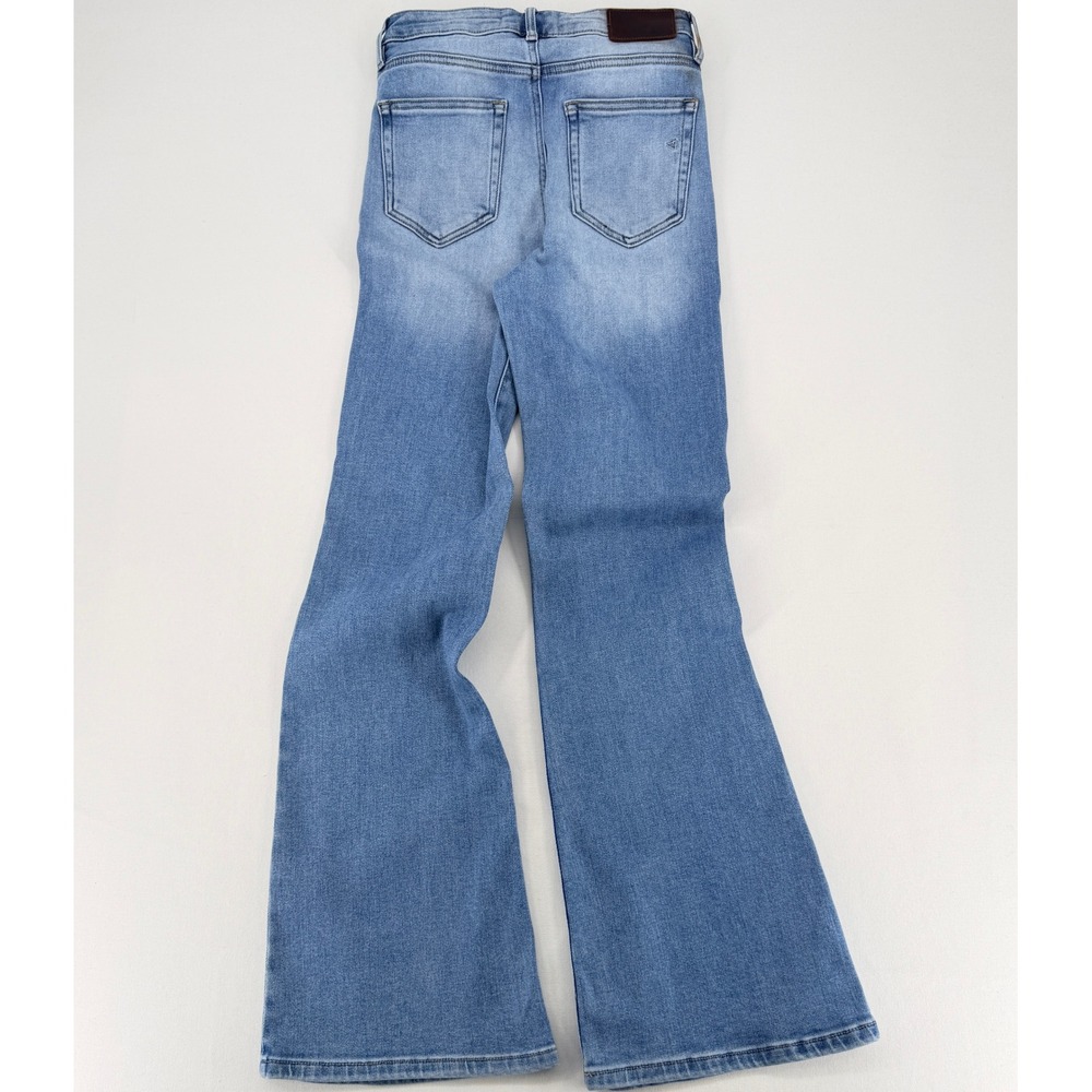 Hidden Jeans High Rise Flare Stretch Denim Size 27 Light Blue Good Condition - Picture 2 of 11